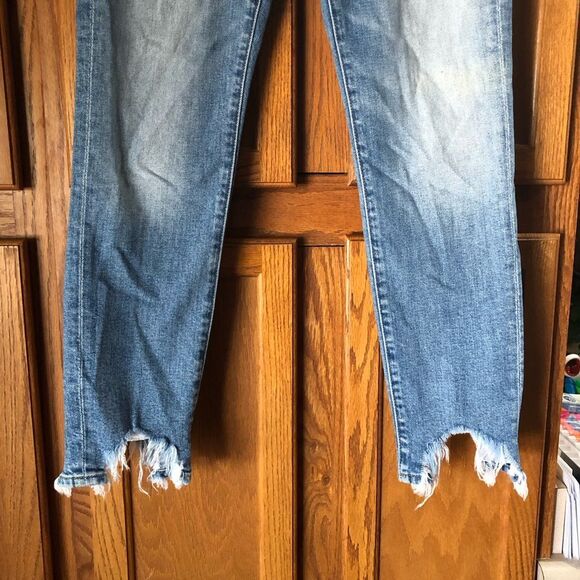 7 For All Mankind Roxanne Ankle Jeans Raw Hem - 26 - Picture 5 of 13